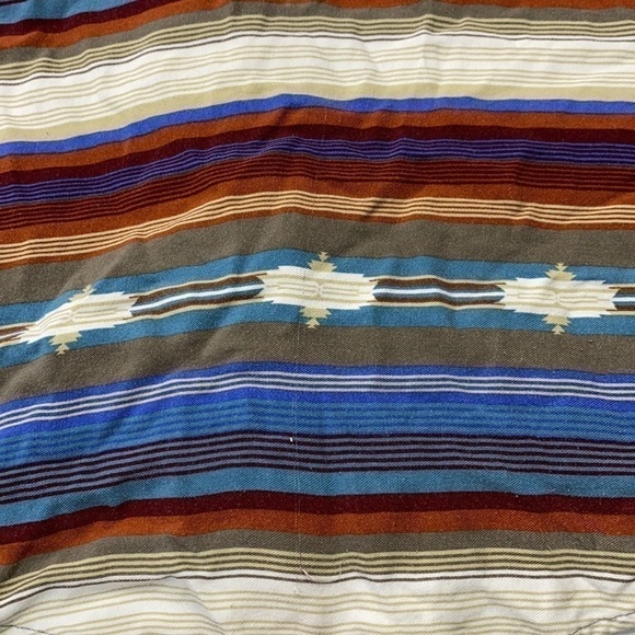 Stetson Serape Southwest Western Rayon Button Up Long Sleeve Blouse Small - Picture 3 of 7